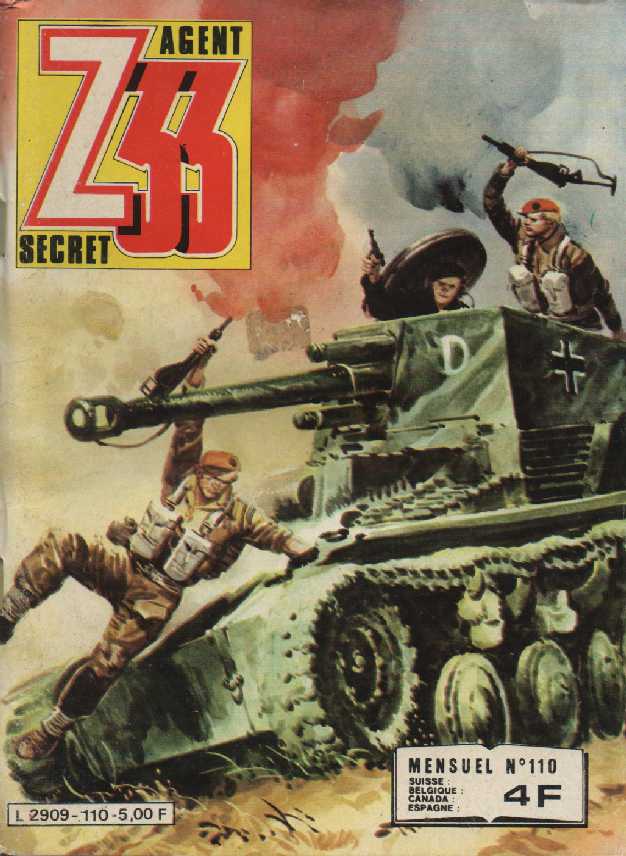 Scan de la Couverture Z 33 Agent Secret n 110